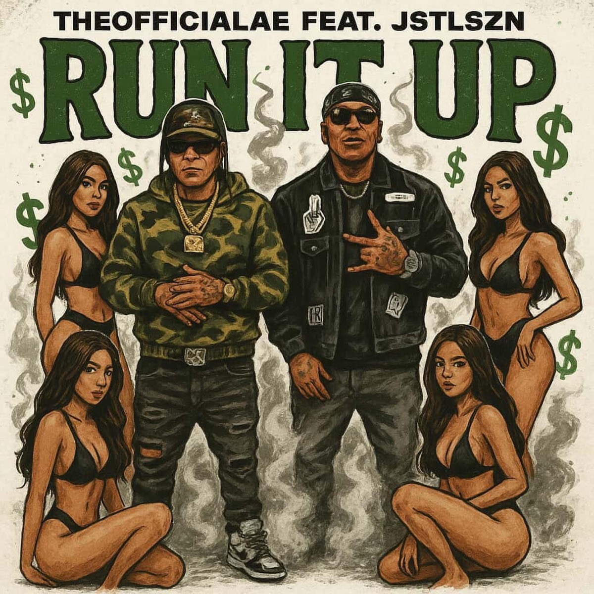 Run it Up (feat. Jstlszn) - Single by Theofficialae album cover