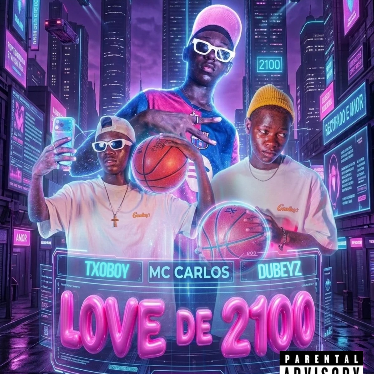 Love de 2100 - Single by Dubeyz, MC Carlos & Txoboy album cover