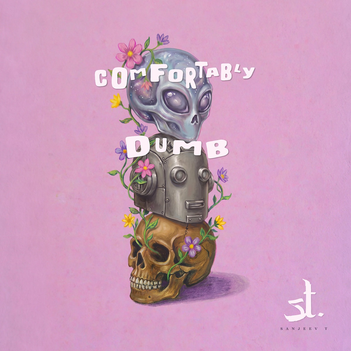 Comfortably Dumb by Sanjeev T album cover