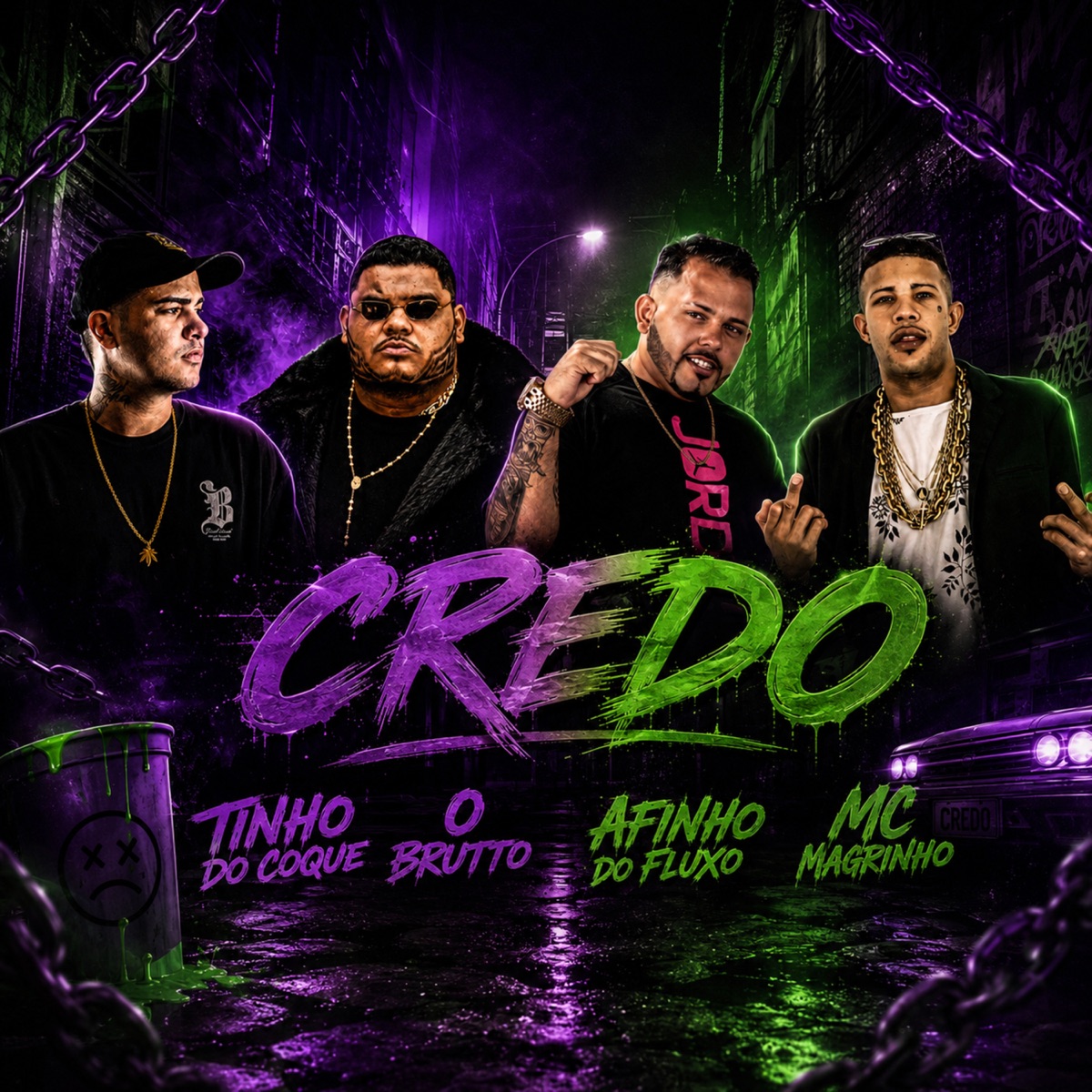 Credo - Single by Afinho do Fluxo, Tinho do Coque, O Brutto & Mc Magrinho album cover