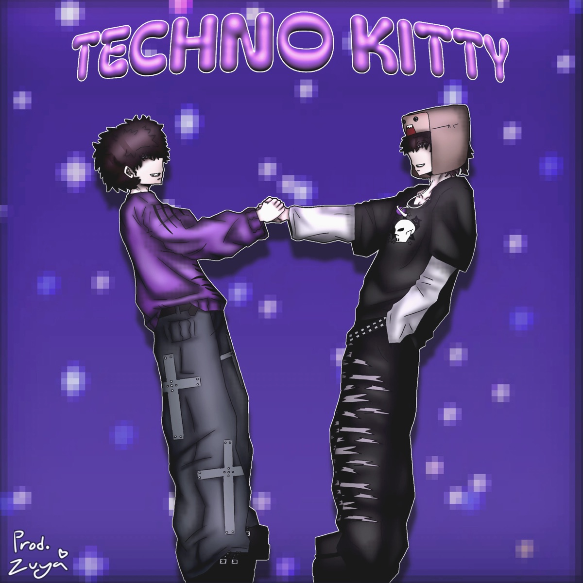 techno kitty - Single by Seraphiac, varxy & zuyarchive album cover