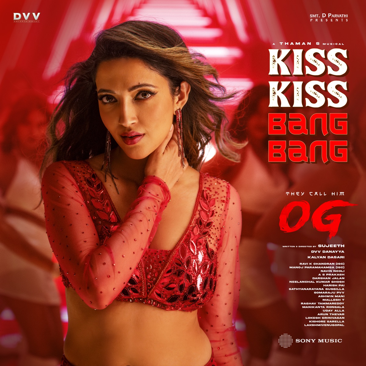 Kiss Kiss Bang Bang (From "They Call Him OG") - Single by S.S. Thaman, Madhubanti Bagchi, Kumara Vagdevi & Soha album cover
