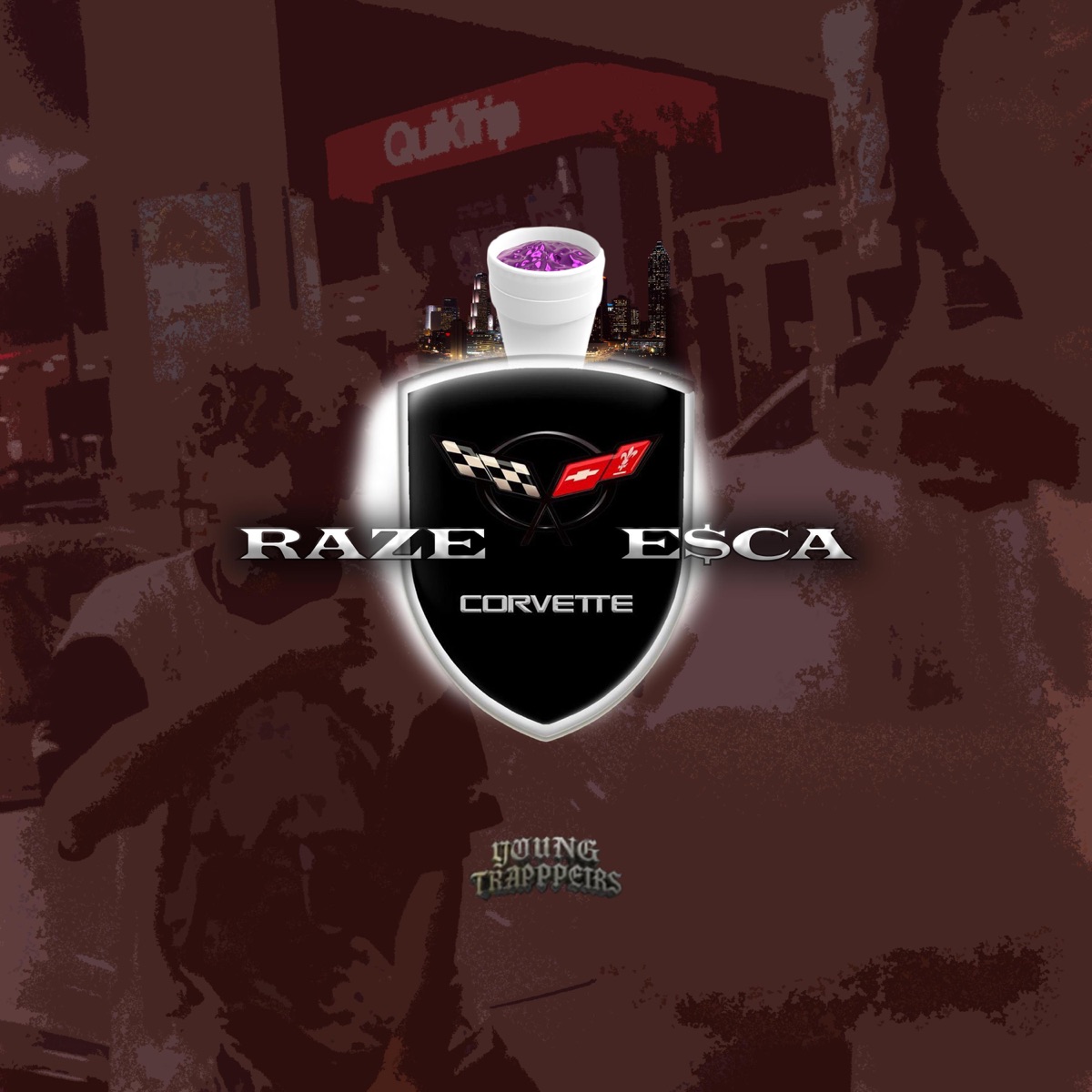 CORVETTE (feat. Razeee) - Single by E$ca album cover