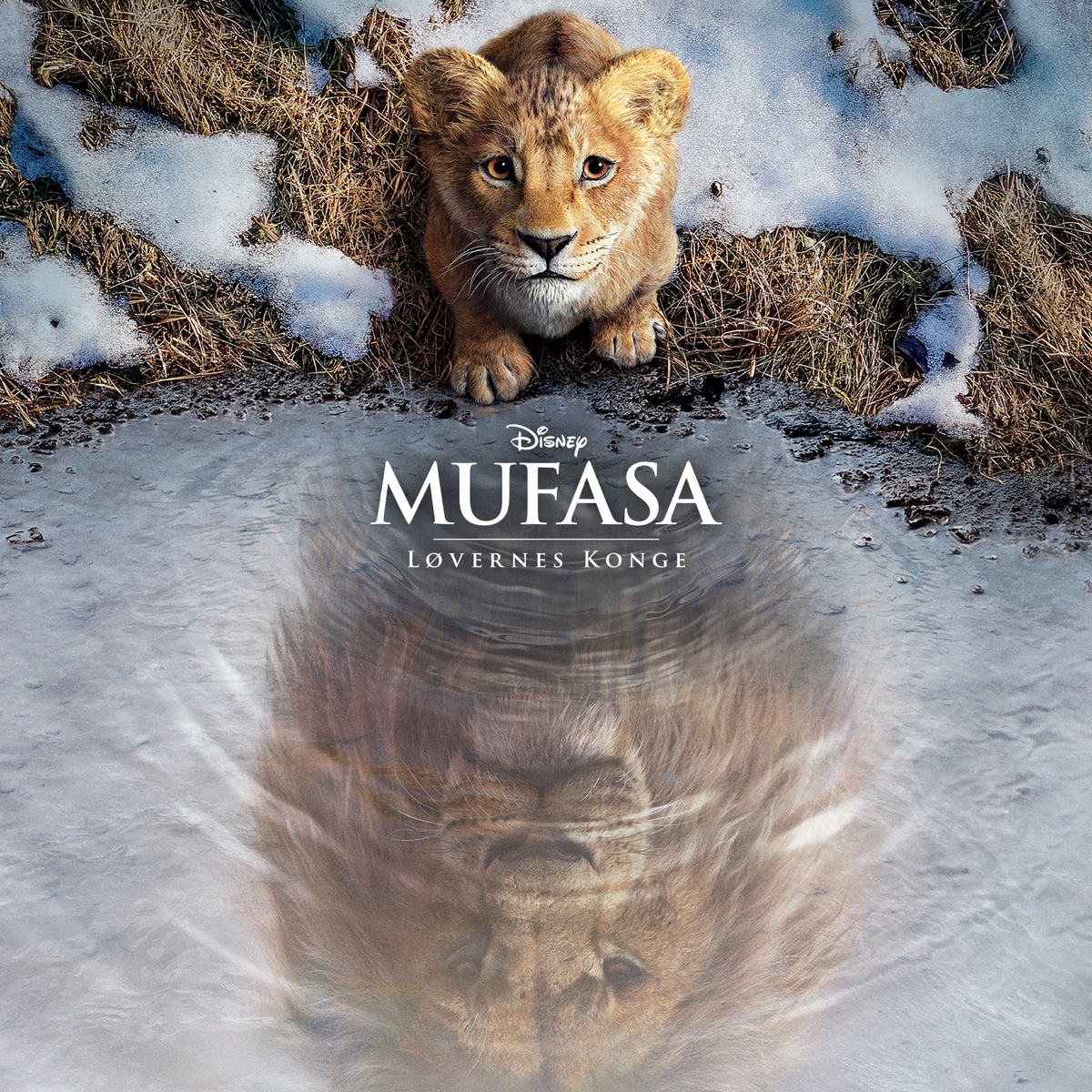 Mufasa: Løvernes Konge (Originalt Dansk Soundtrack) by Lin-Manuel Miranda, Lebo M & Dave Metzger album cover artwork