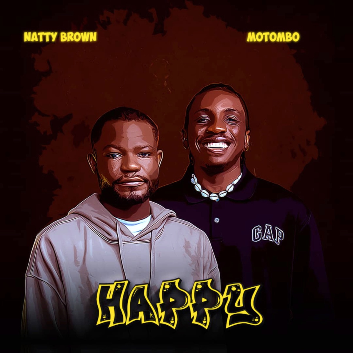 Happy (feat. Motombo) - Single by Natty Brown album cover