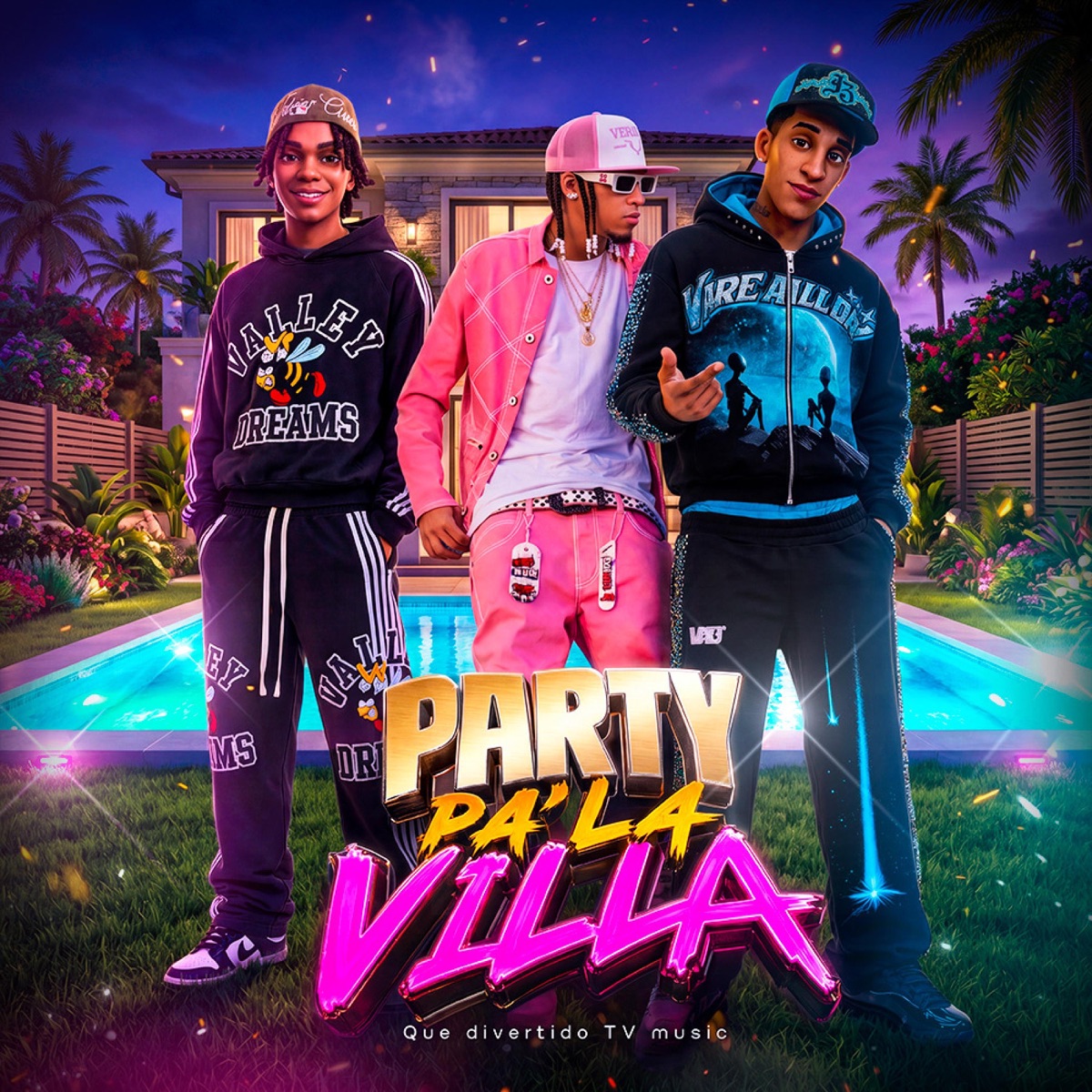 PARTY PA LA VILLA (feat. Pinky 92, Pirry 30 & Christopher La Percha) - Single by Que Divertido Tv Music album cover