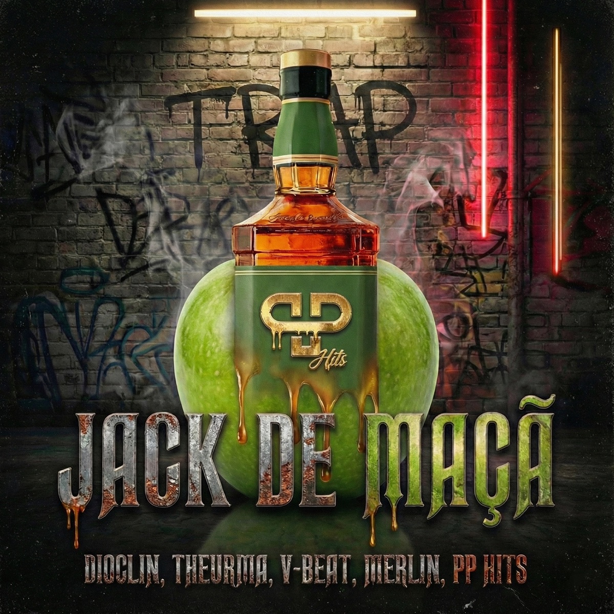 Jack de Maçã (feat. Merlin) - Single by Dioclin, Theurma.rj, V-Beat & PP Hits album cover