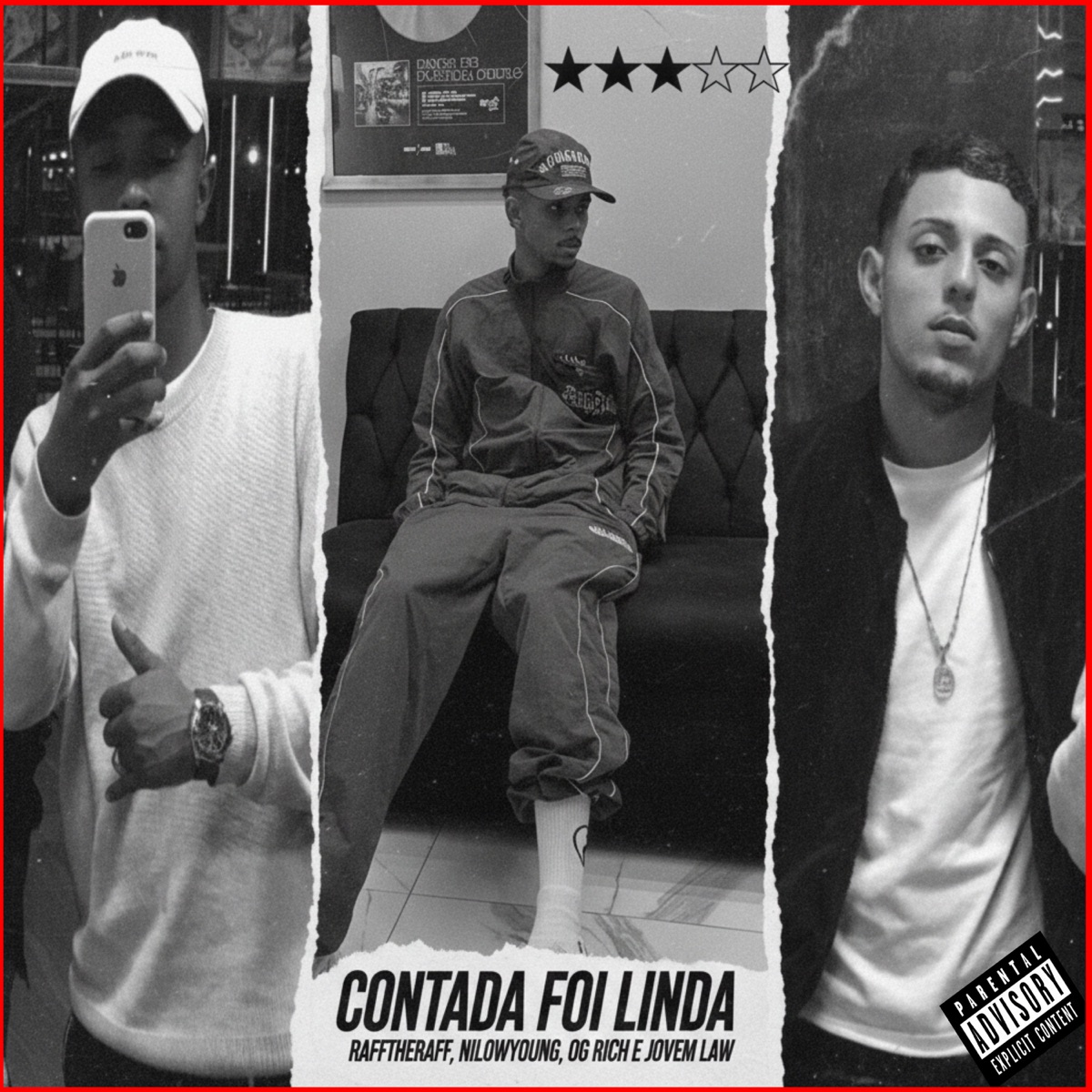 CONTADA FOI LINDA - Single by rafftheraff, OG Rich, Jovem law & Nilowyoung album cover