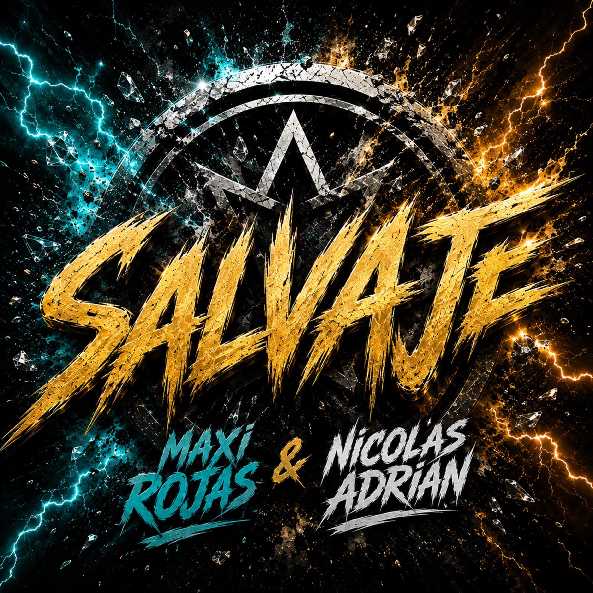SALVAJE - Single by Nicolas Adrian & Maxi Rojas album cover