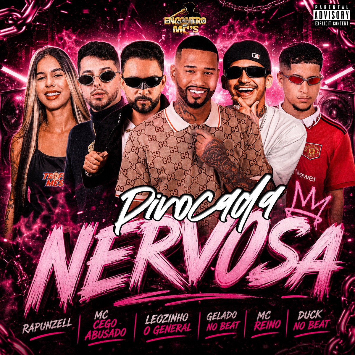 PIROCADA NERVOSA (feat. Duck no Beat & Rapunzell) - Single by Gelado No Beat, MC Reino, Leozinho O General & MC Cego Abusado album cover