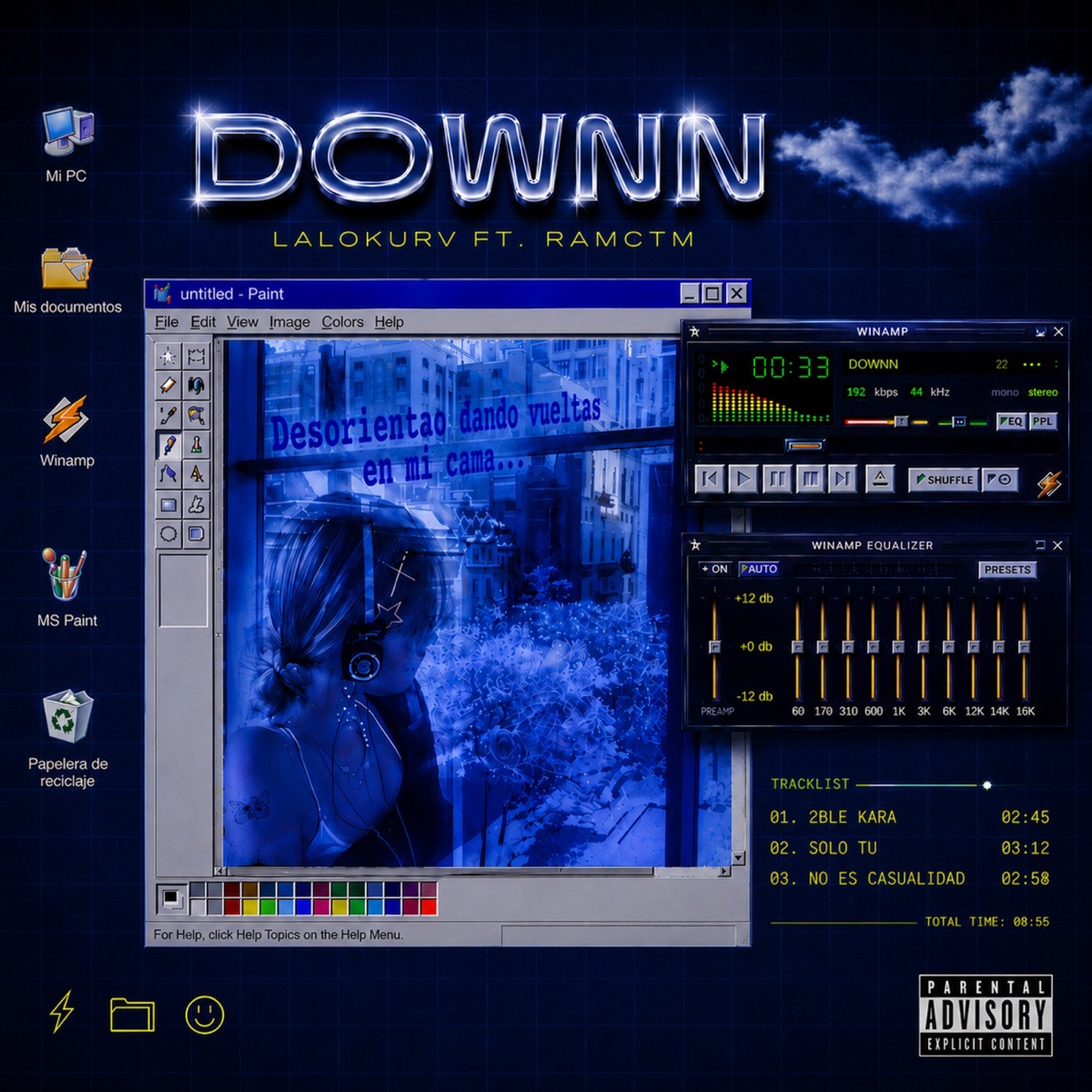 DOWNN (feat. Ramctm) - Single by Lalokurv album cover