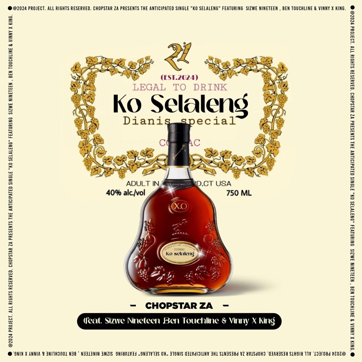 Ko Selaleng (feat. Sizwe Nineteen, Ben Touchline & Vinny X King) - Single by ChopStar ZA album cover