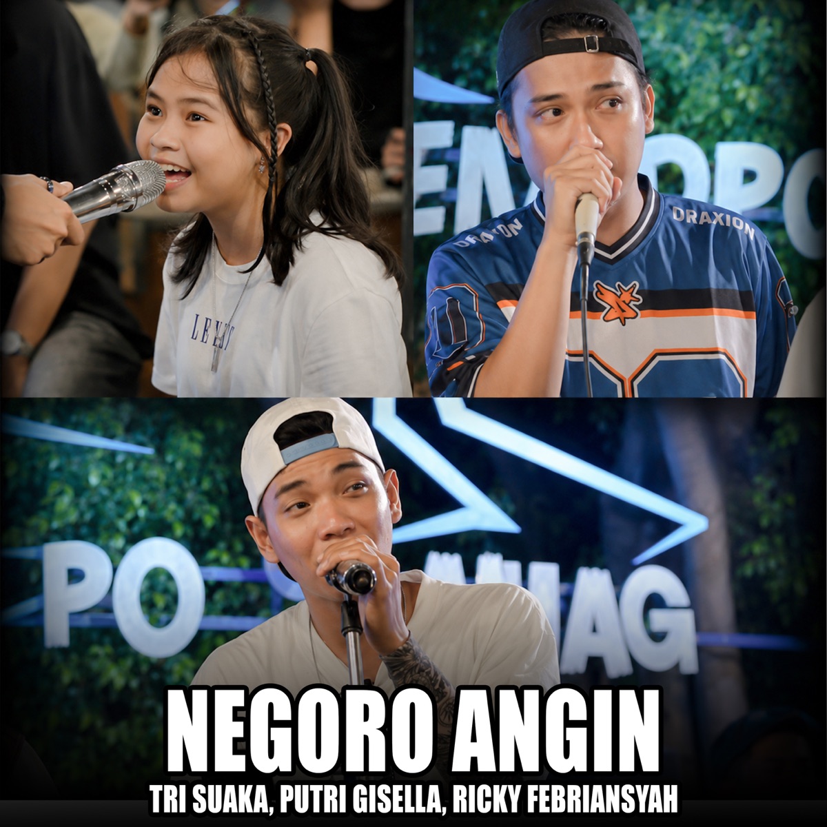 Negoro Angin (Live) - Single by Tri Suaka, Putri Gisella & Ricky Febriansyah album cover