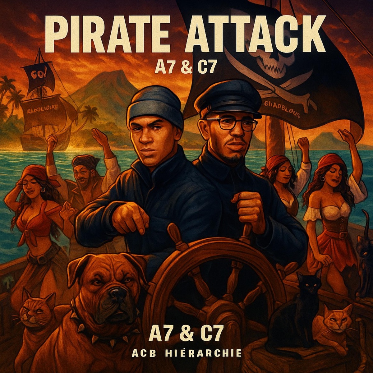 Pirate Attack (Official) (feat. A7 & C7) - Single by ACB Hierarchie album cover