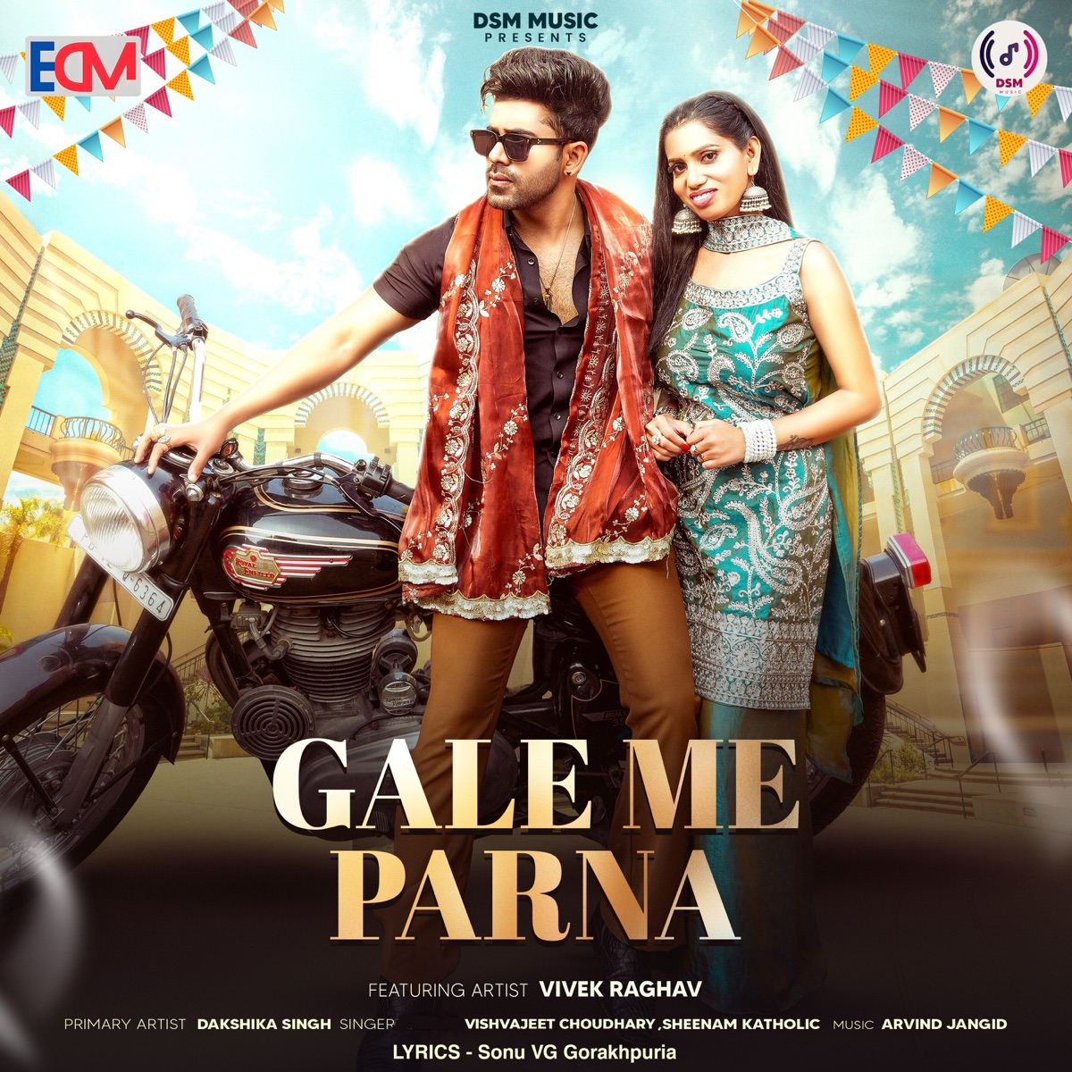 Gale Me Parna (feat. Vivek Raghav) - Single by Dakshika Singh, Vishvjeet Choudhary & Sheenam Katholic album cover