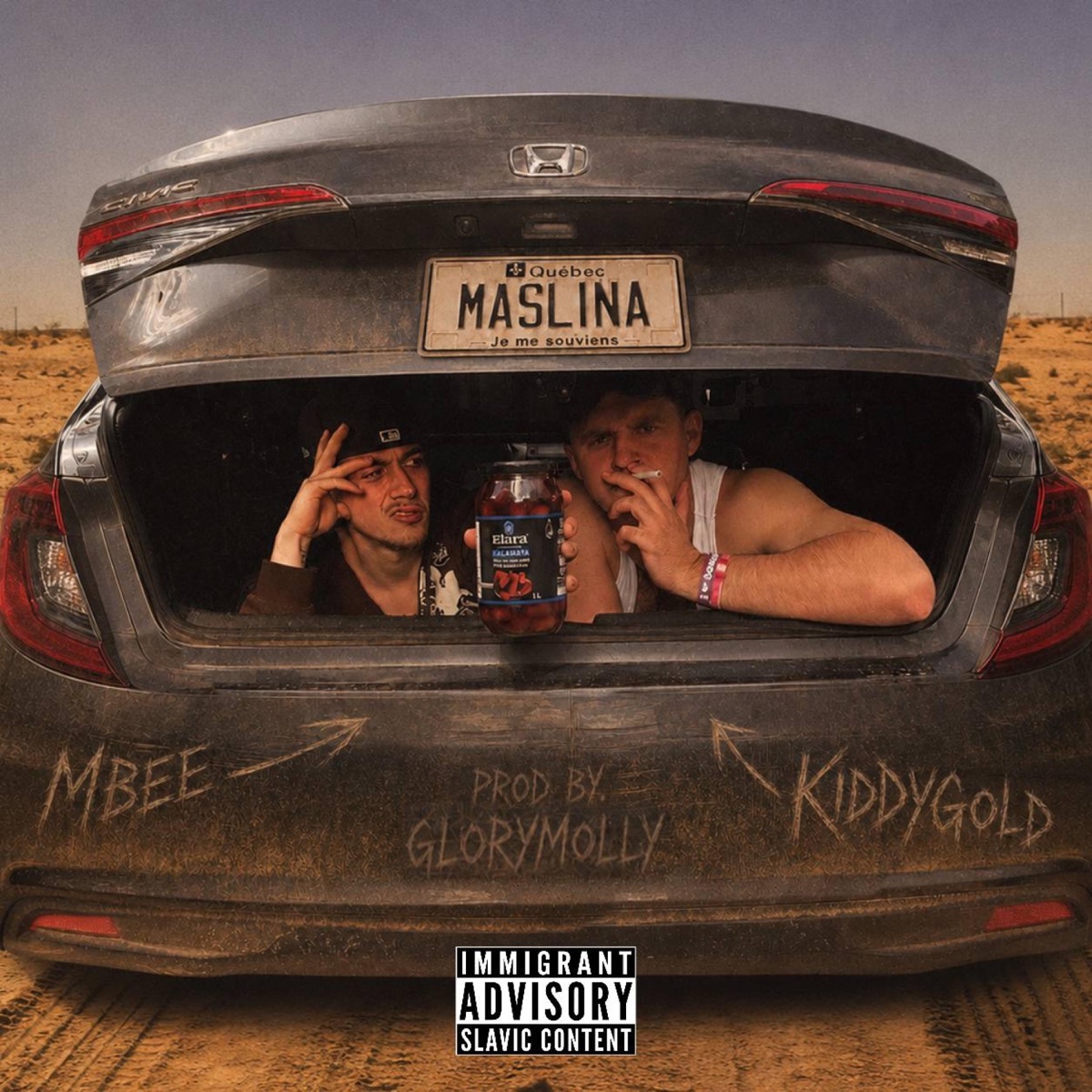 MASLINA (feat. glorymolly & Mbee) - Single by KiddyGold album cover