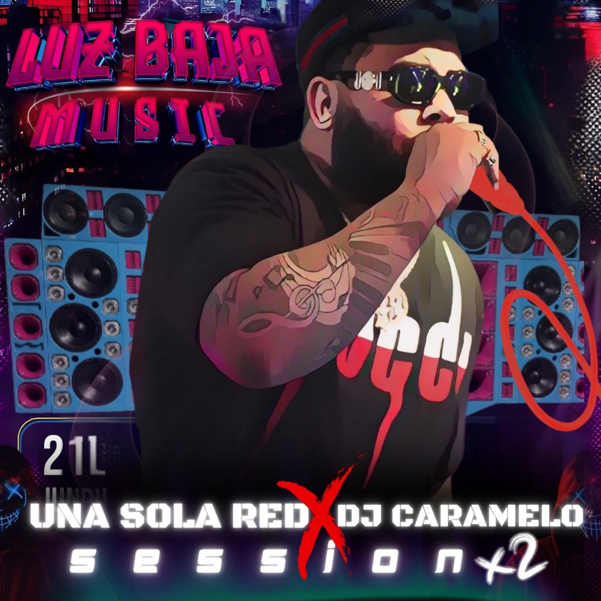 Cachonda+Giguigi+NO Tienen Valor+Acelerao (feat. DJ CARAMELO1 & LUZ BAJA) - Single by UNA SOLA RED MUSIC album cover