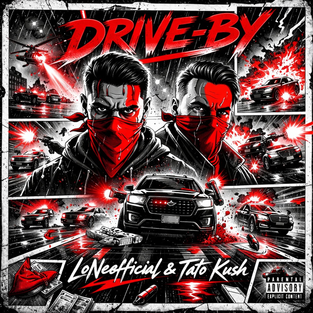DRIVE-BY (feat. Tato Kush) - Single by Loňeofficial album cover