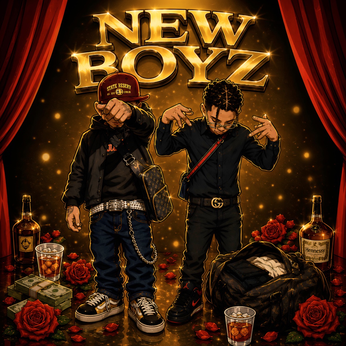 New Boyz (feat. Enoc) - Single by lil c0k3 album cover