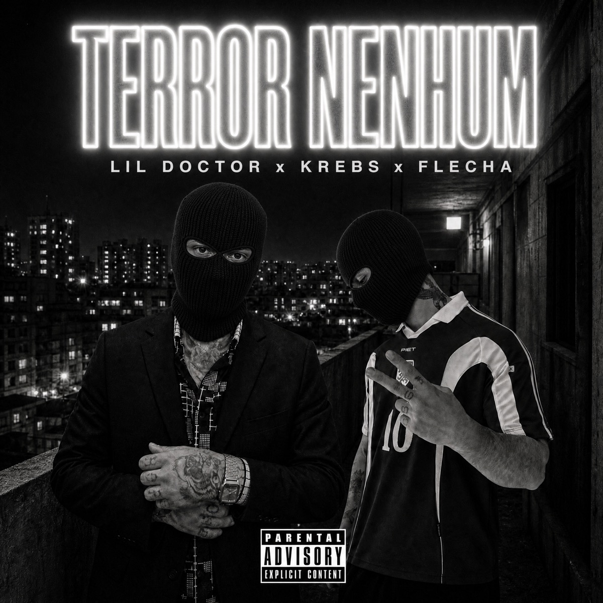TERROR NENHUM - Single by Lil Doctor, Krebs & É O Flecha album cover