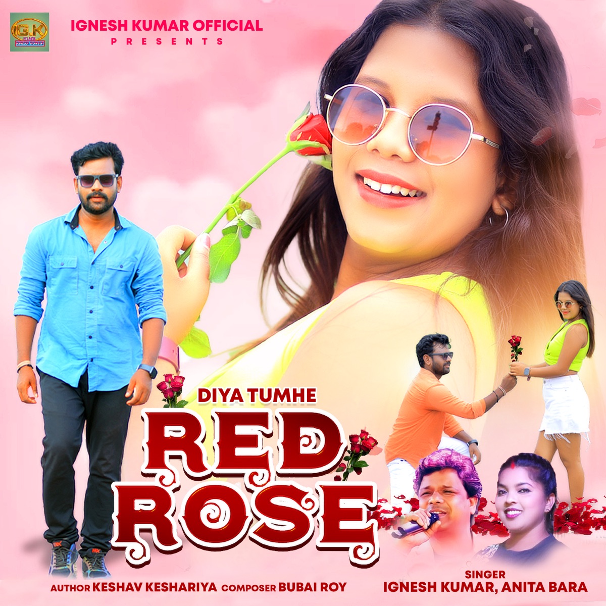 DIYA TUMHE RED ROSE - Single by Ignesh Kumar & Anita Bara album cover