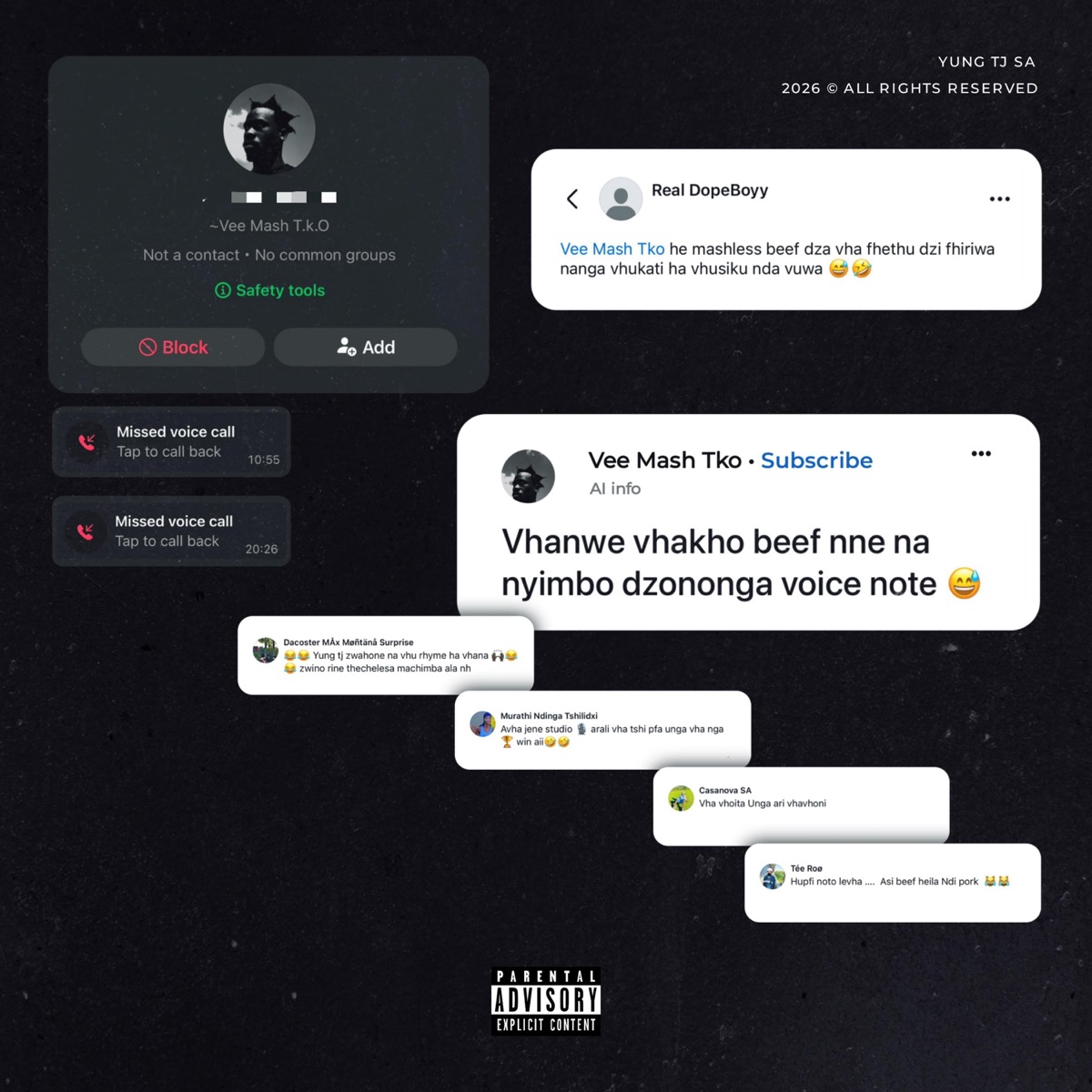 O TO LEVHA(WYFL RIDDIM FREESTYLE) (feat. Jorace) - Single by Yung tj SA album cover