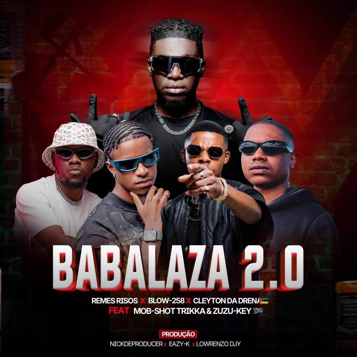Babalaza 2.0 (Remix) - Single by Mob-Shot Trikka, Remes Risos, Cleyton da Drena & Blow258 album cover