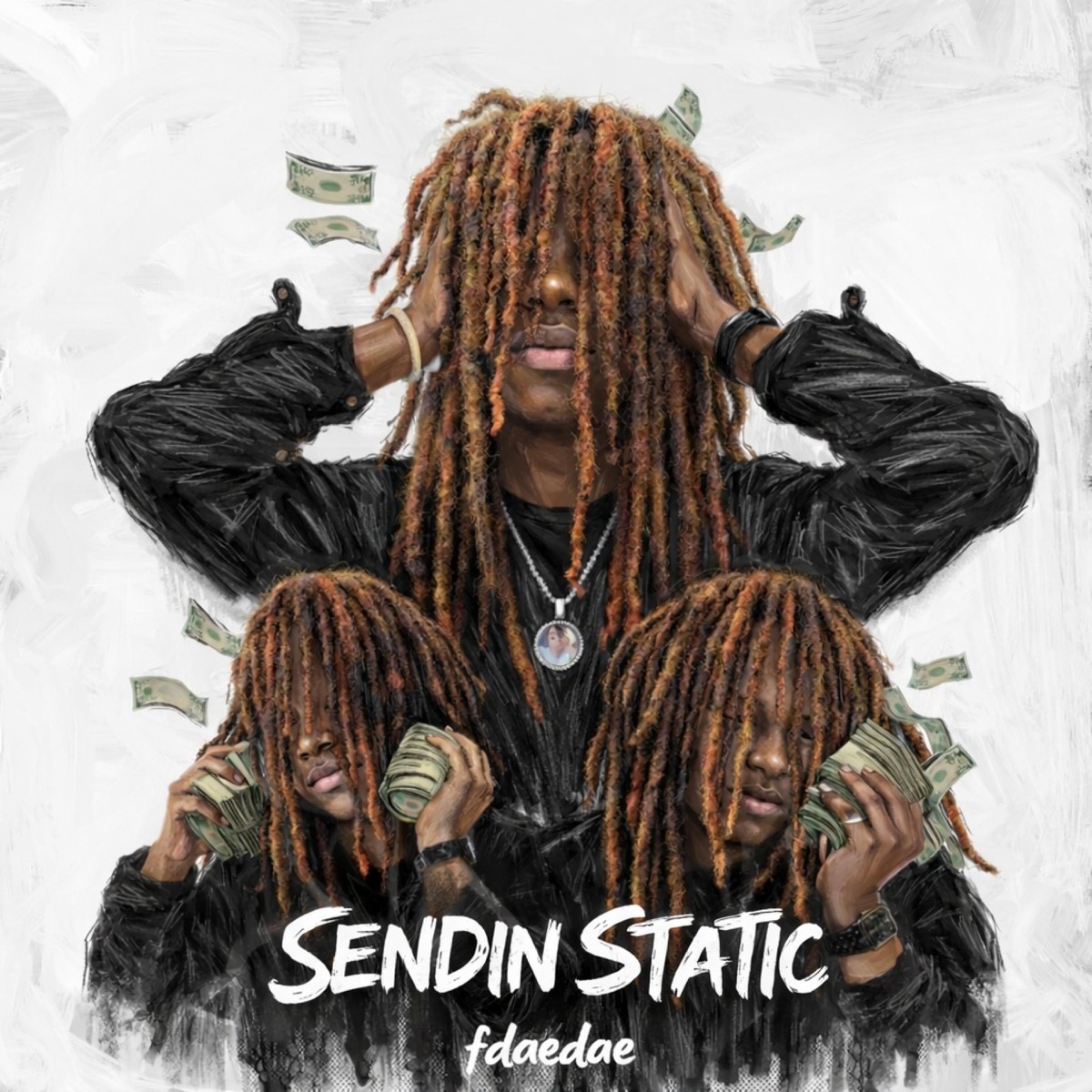 (W Cha Boo) - SendinStatic' - Single by fdaedae album cover