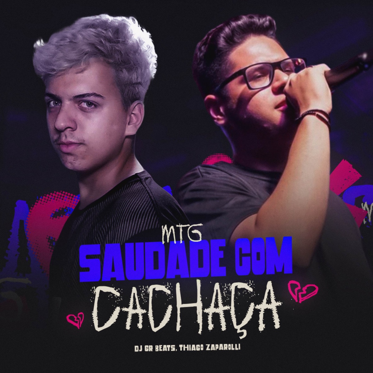 Saudade Com Cachaça (MTG) - Single by DJ GR BEATS, Thiago Zaparoli & HitsWave album cover