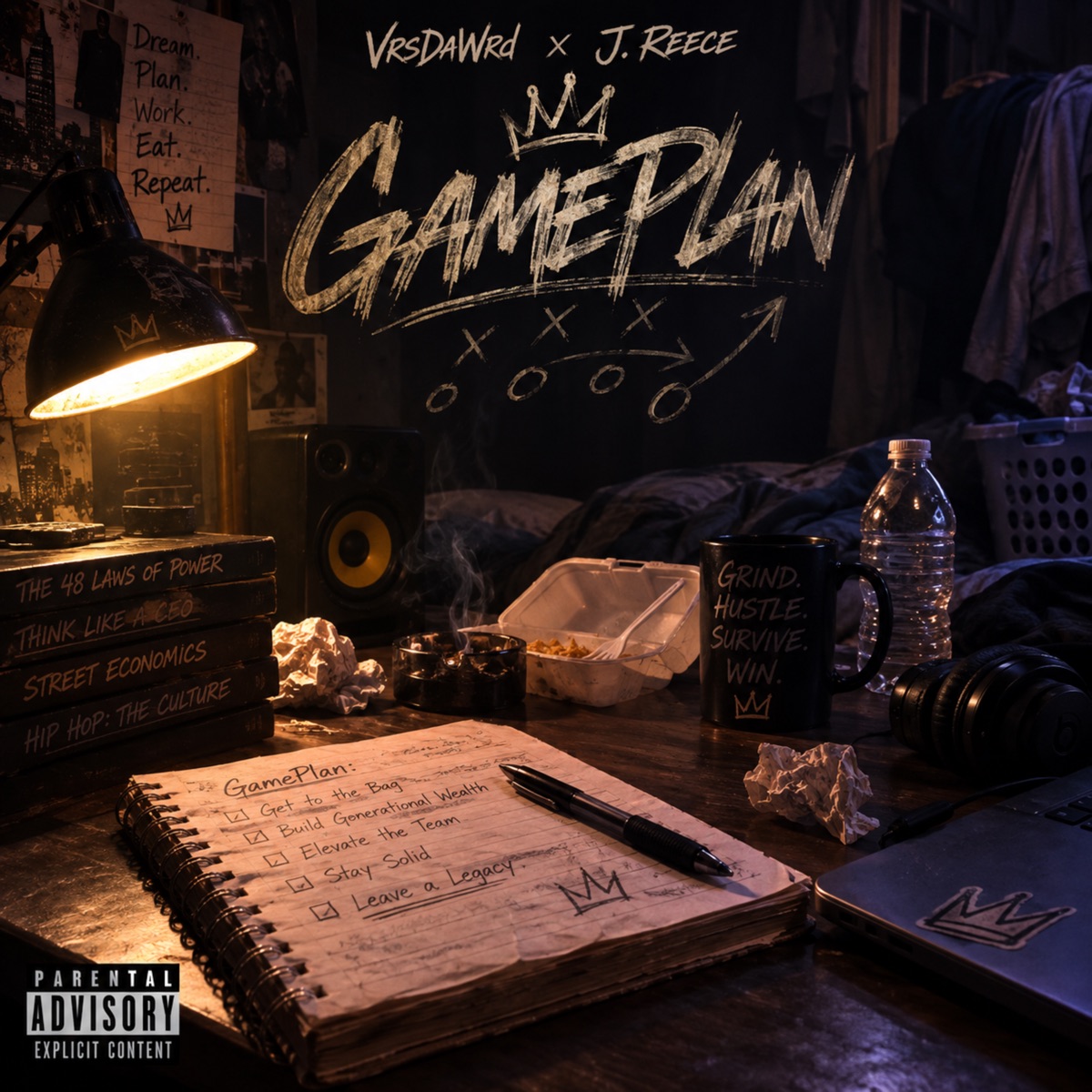 GamePlan - Single by VrsDaWrd & J Reece album cover