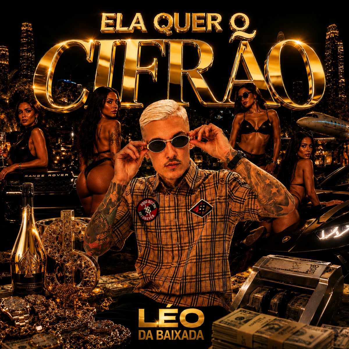 ELA QUER O CIFRÃO - Single by Mc Leo da Baixada, Pitter Correa & Roncaria Rec album cover