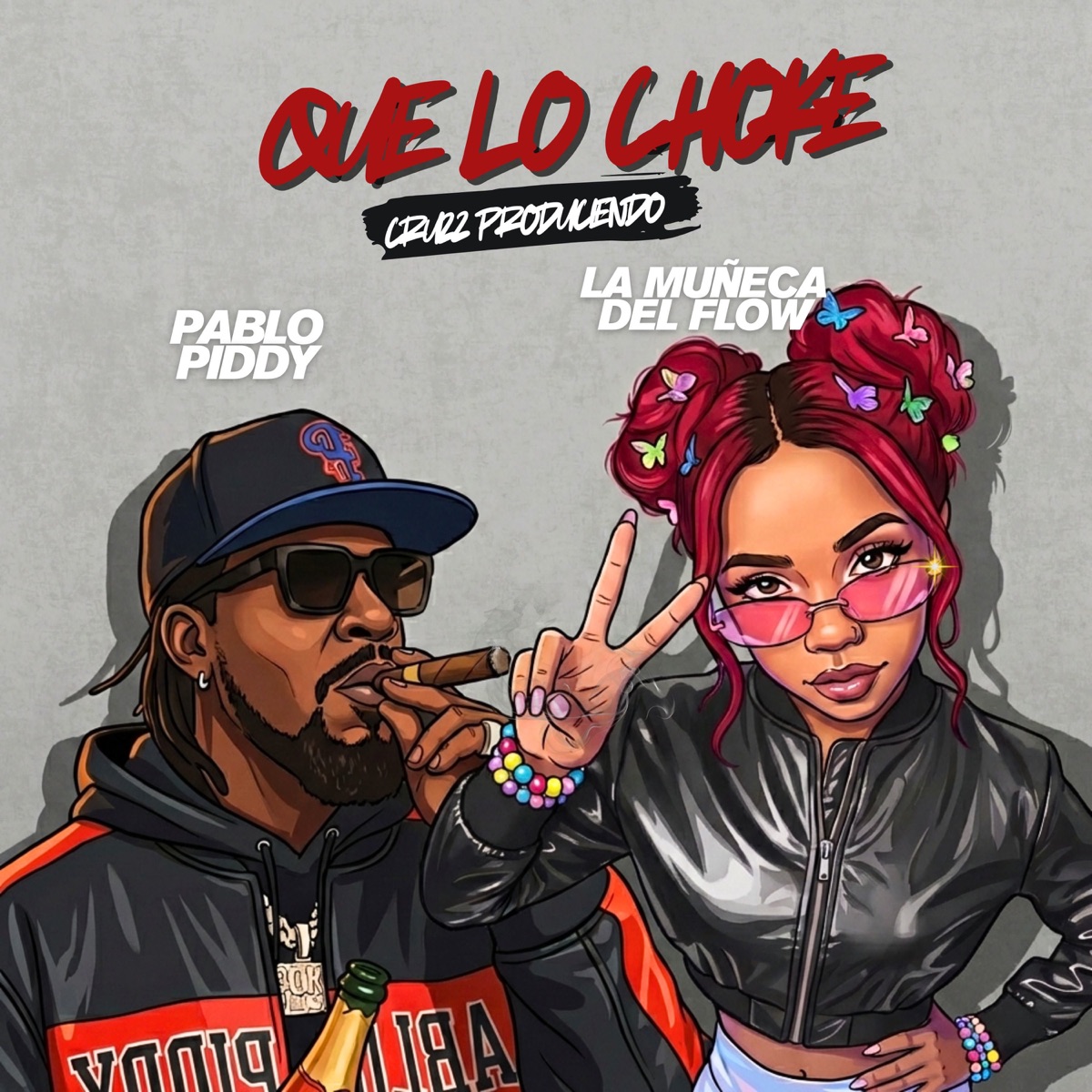 QUE LO CHOKE - Single by Cruzz Produciendo, Pablo Piddy & La Muñeca Del Flow album cover