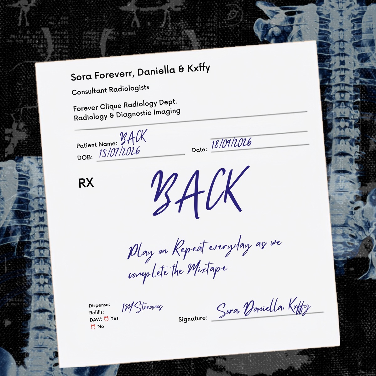 Back - Single by Sora Foreverr, Daniella & Kxffy album cover