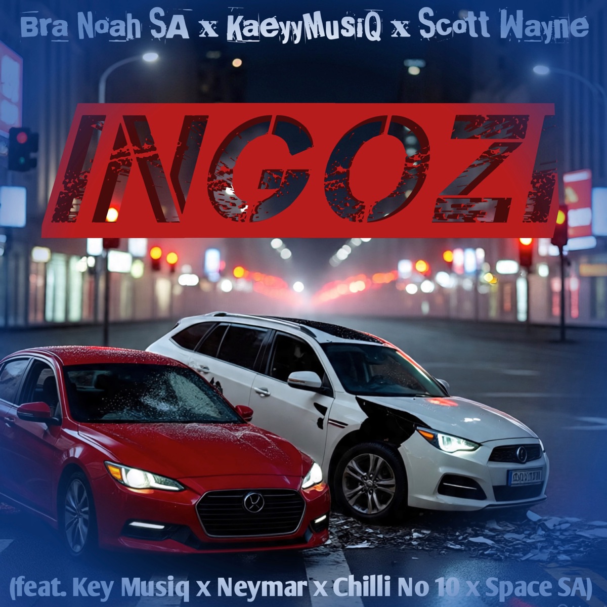 Ingozi (feat. Key Musiq, Neymar, Chilli No 10 & Space SA) - Single by Bra Noah SA, KaeyyMusiQ & Scott Wayne album cover
