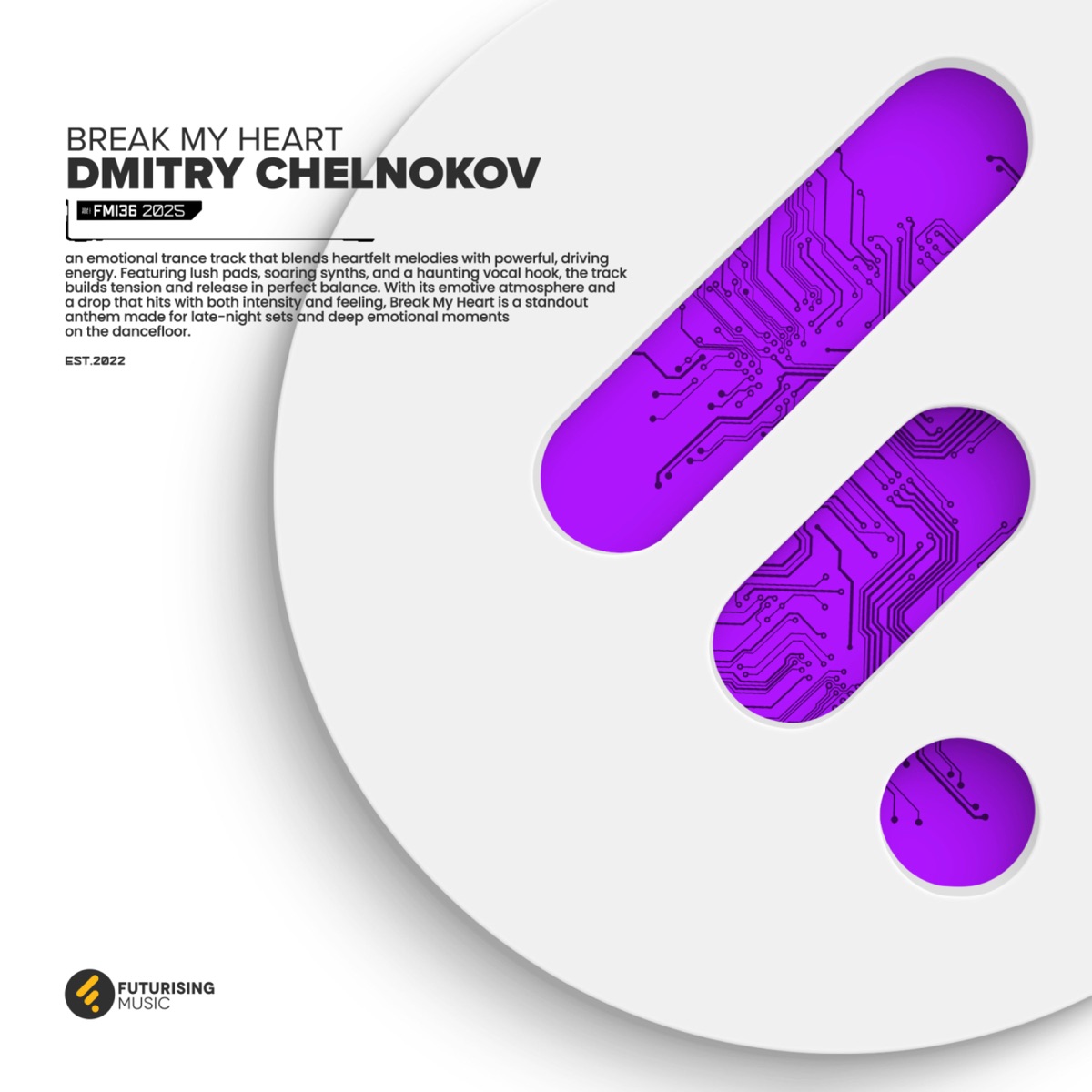 Break My Heart - Single by Dmitry Chelnokov album cover