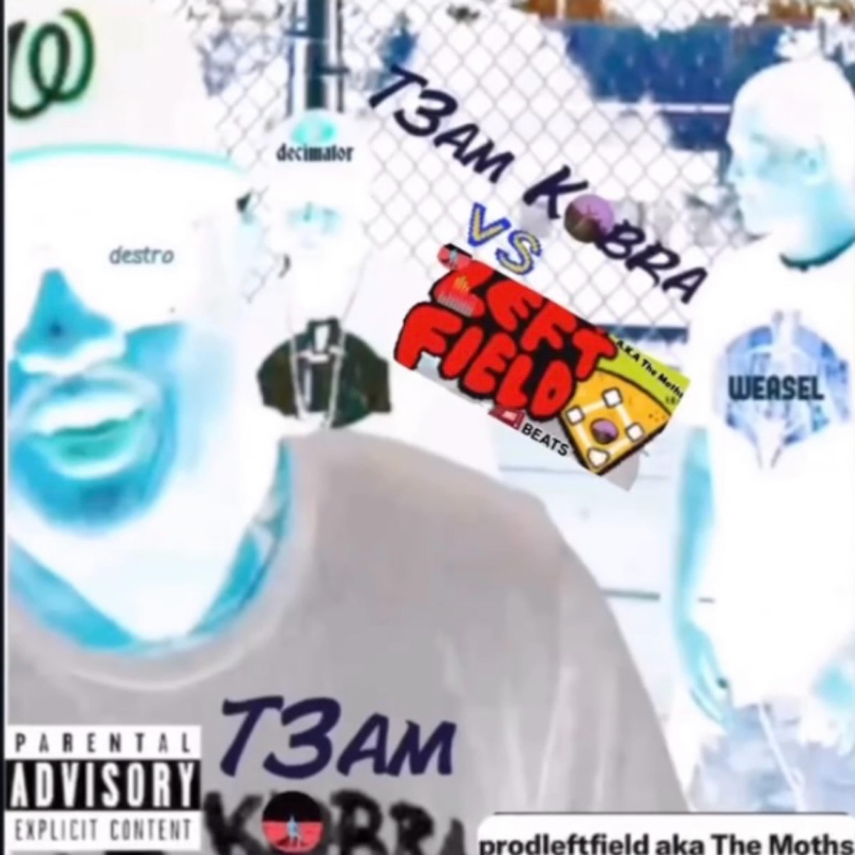 Team Kobra Vs Left Field Beats aka The Moths by Team Kobra album cover