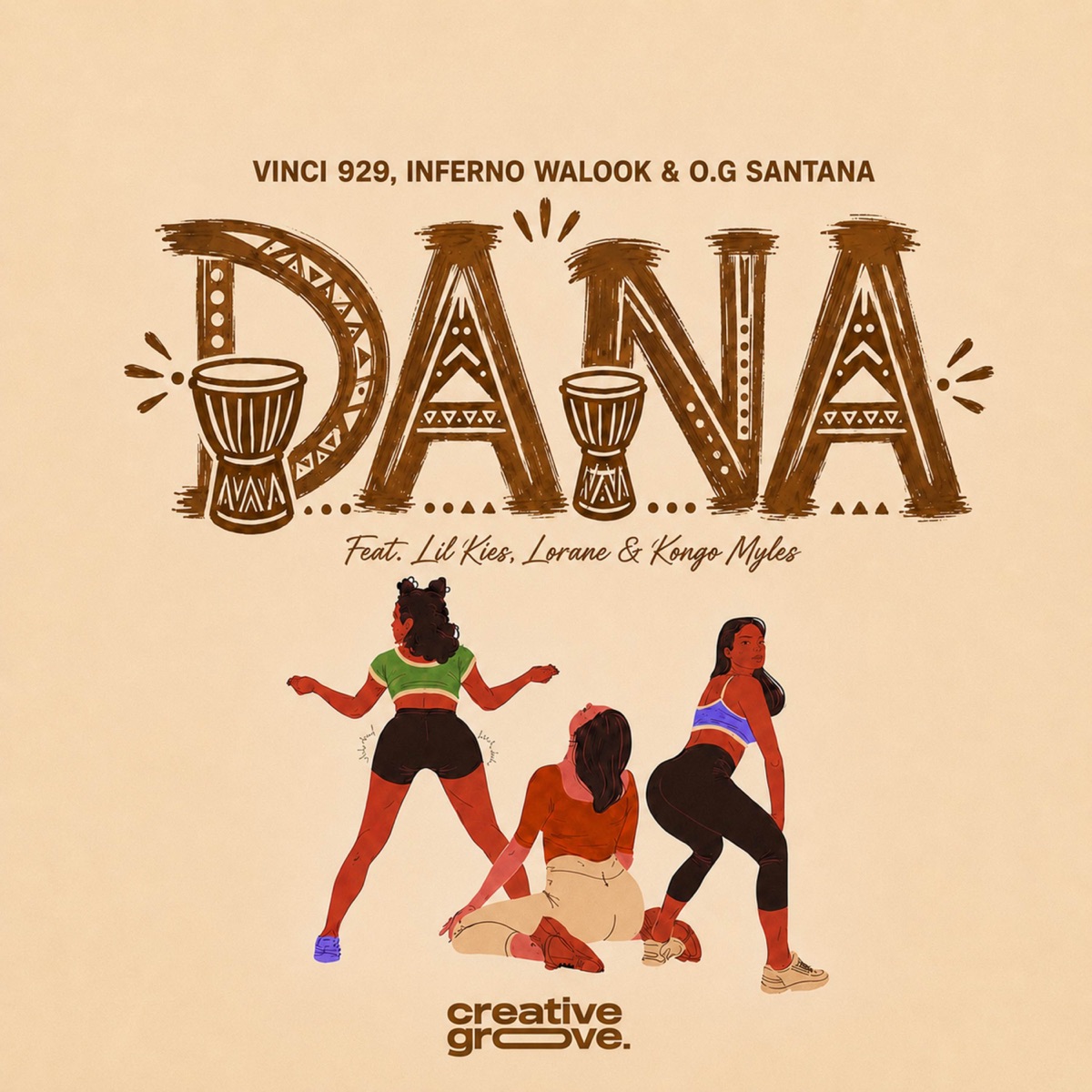 DANA (feat. Kongo Myles, Lil Kies & Lorane) - Single by vincii 929, Inferno Walook & O.G Santana album cover