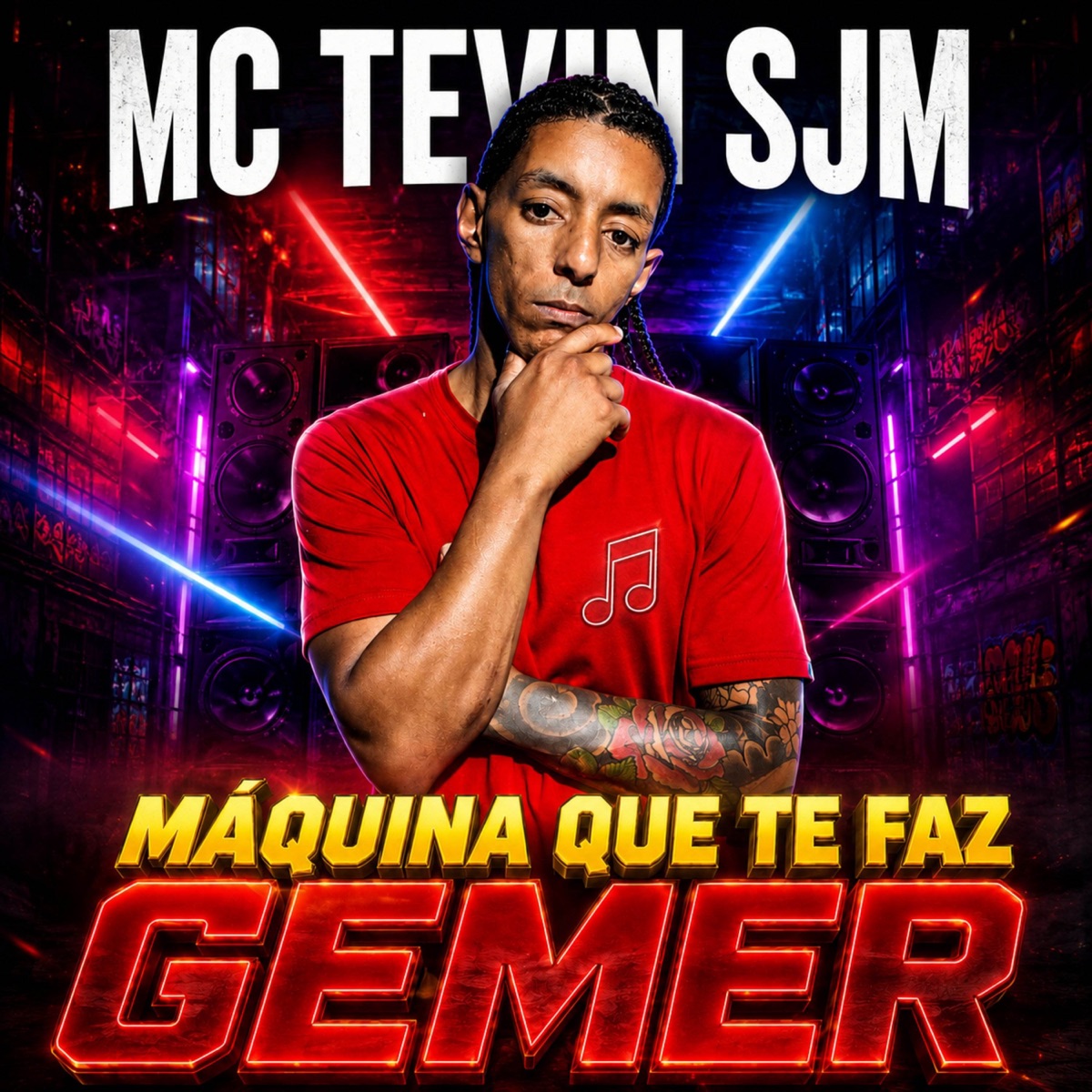 Máquina Que Te Faz Gemer - Single by Mc Tevin Sjm album cover