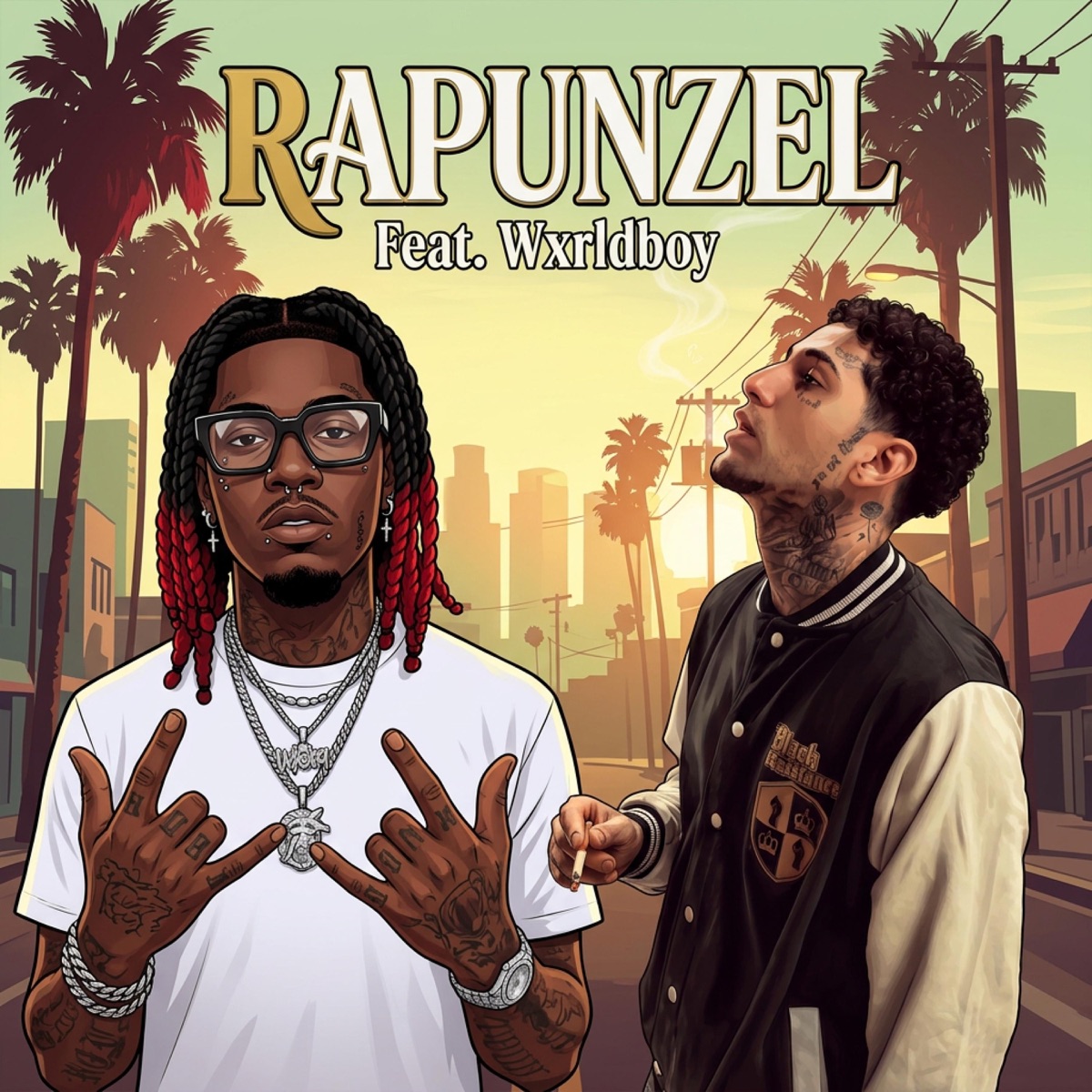 RAPUNZEL (feat. WXRLDBOY) - Single by Guilherme Ferrari 01 album cover