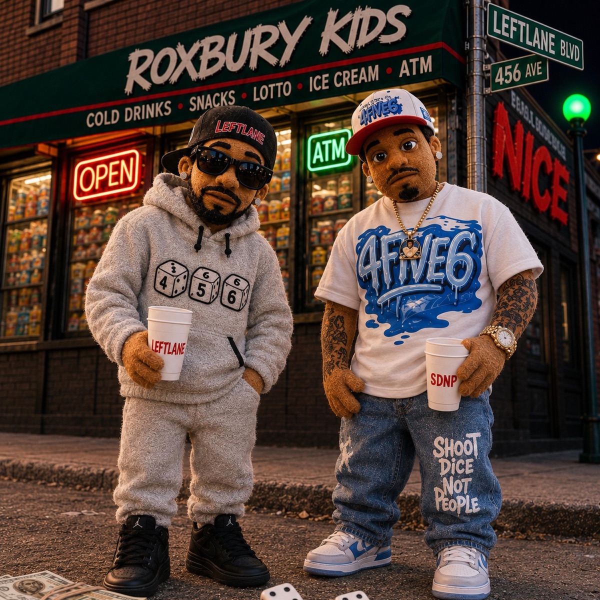 Roxbury Kids (feat. Stizzy Leftlane) - Single by 4FIVE6 NICE album cover