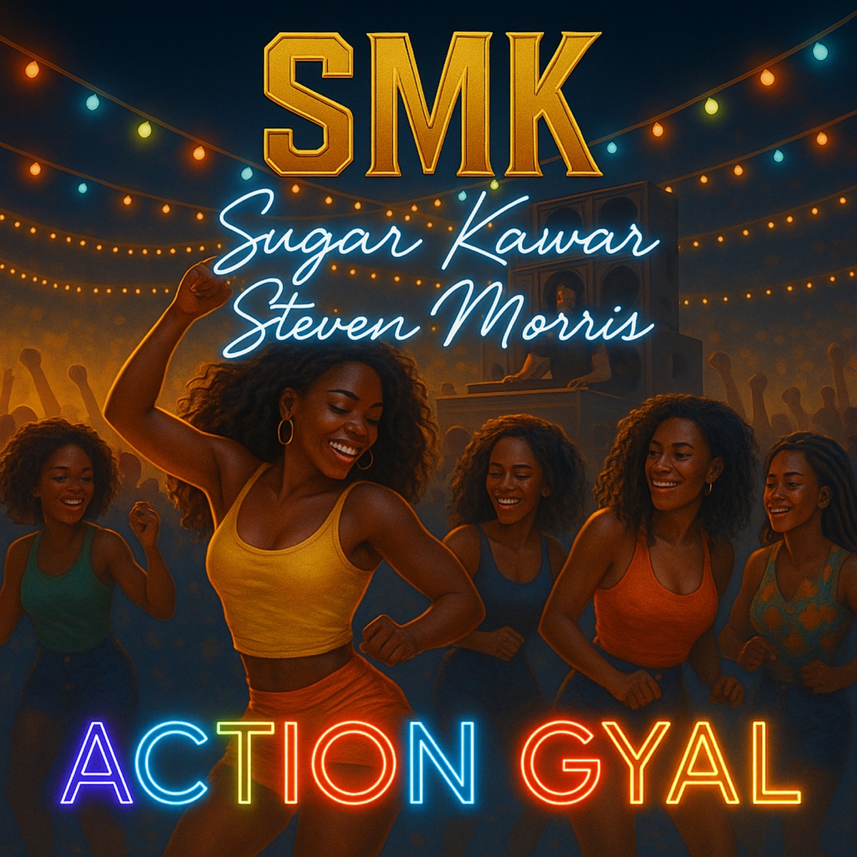 Action Gyal - Single by Sugar Kawar, SMK & Steven Morris album cover
