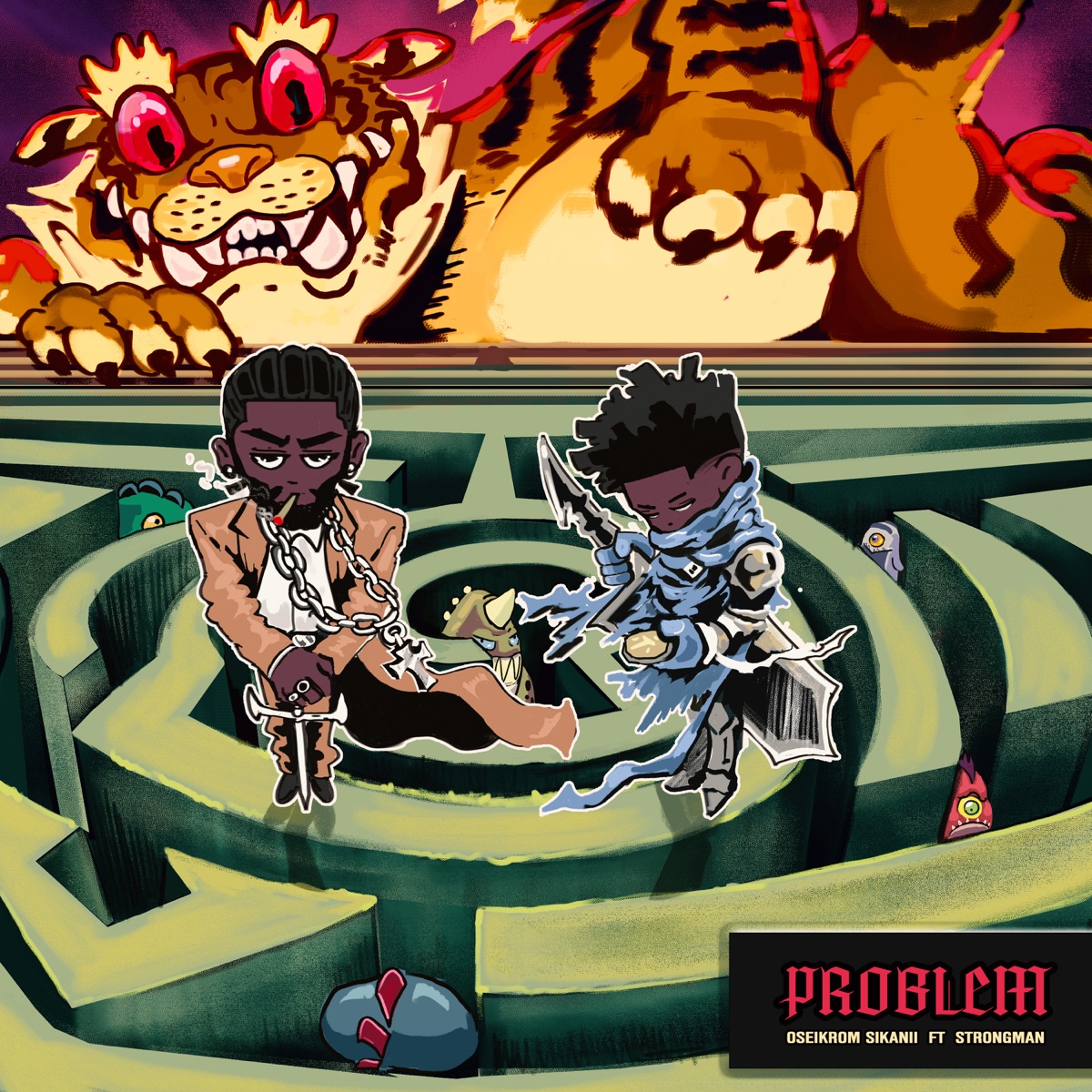 Problem - Single by Oseikrom Sikanii & Strongman album cover