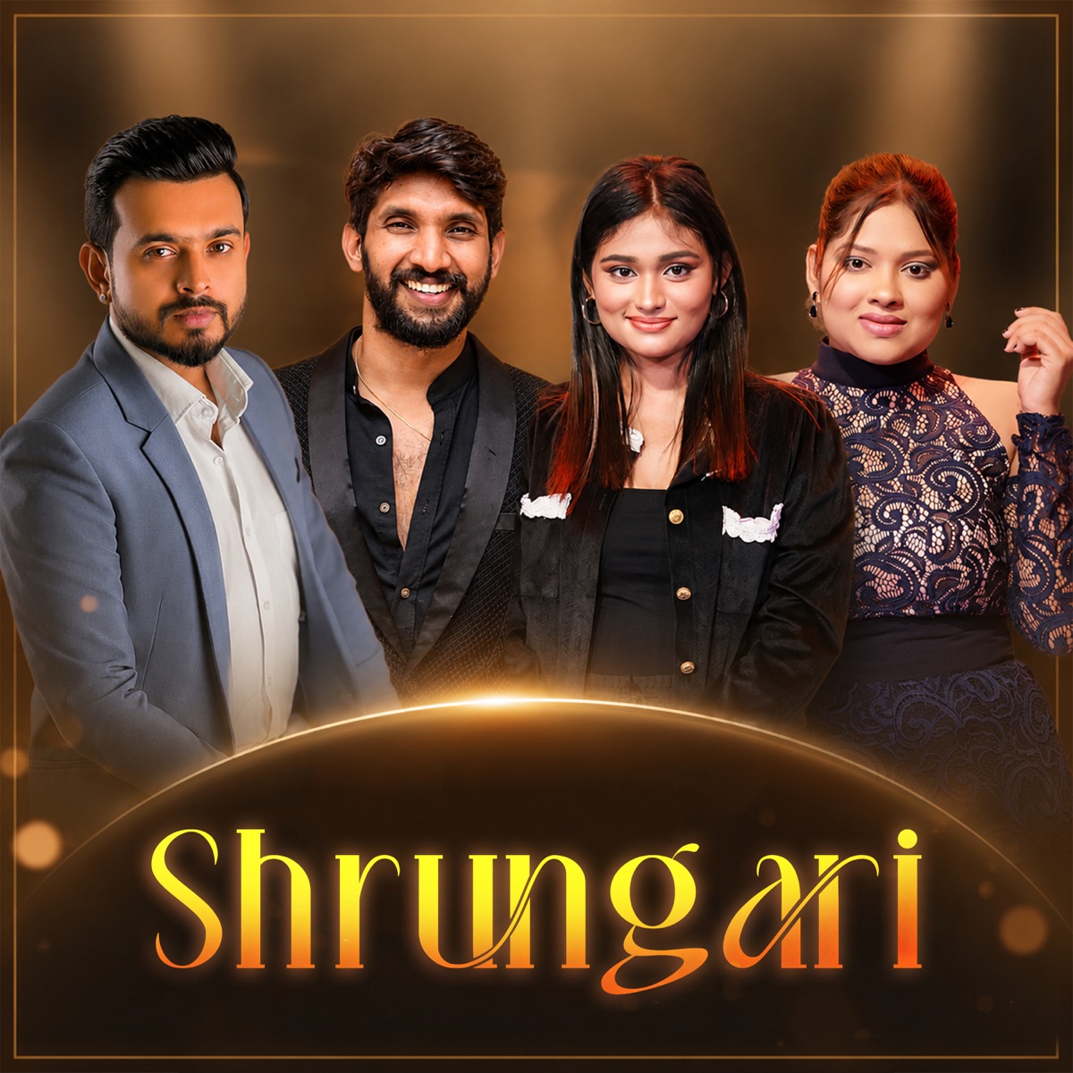 Shrungari - Single by Dinusha Dissanayake, Sadasi Methmanthi, Shamitha Liyanage & Sangeeth Satharasinghe album cover