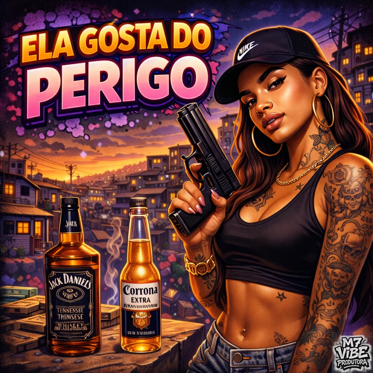 Ela Gosta do Perigo - Single by DJ ZK ORIGINAL, MC BBE, DJ Vitinho da CN & MC BRABO BH album cover