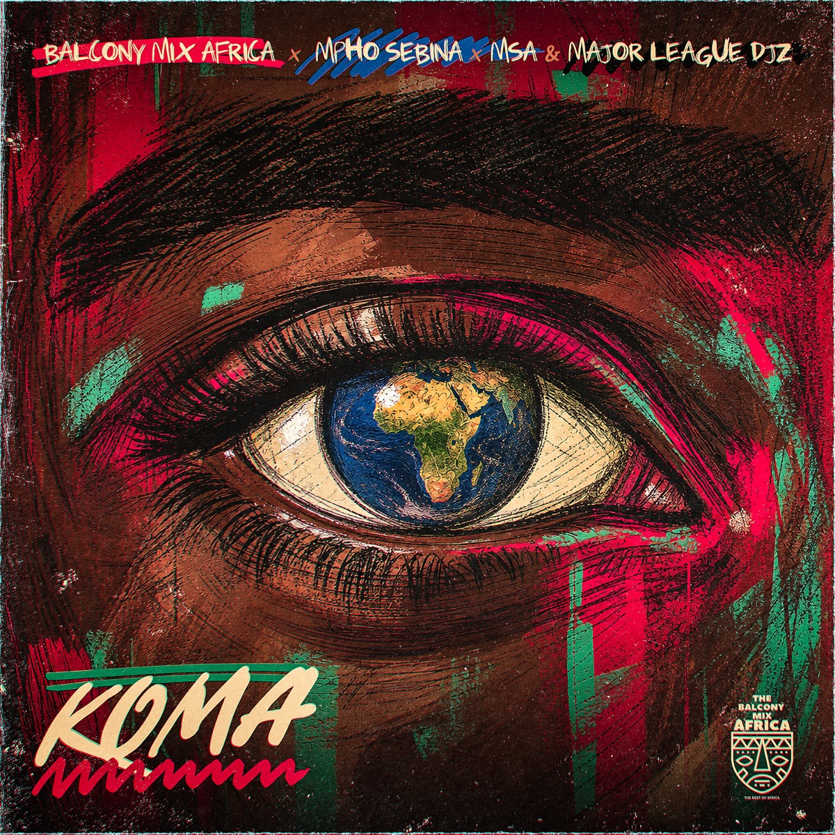 Koma - Single by Balcony Mix Africa, Mpho Sebina, MSA & Major League DJz album cover