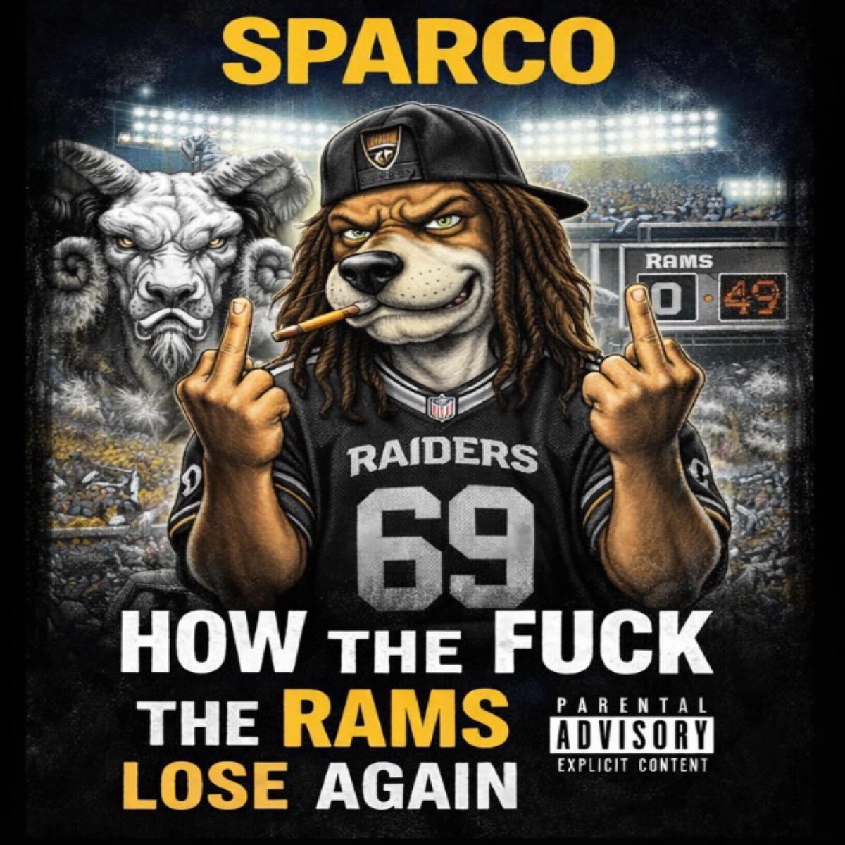 How the f**k the Rams lose agsin - Single by Sparco album cover