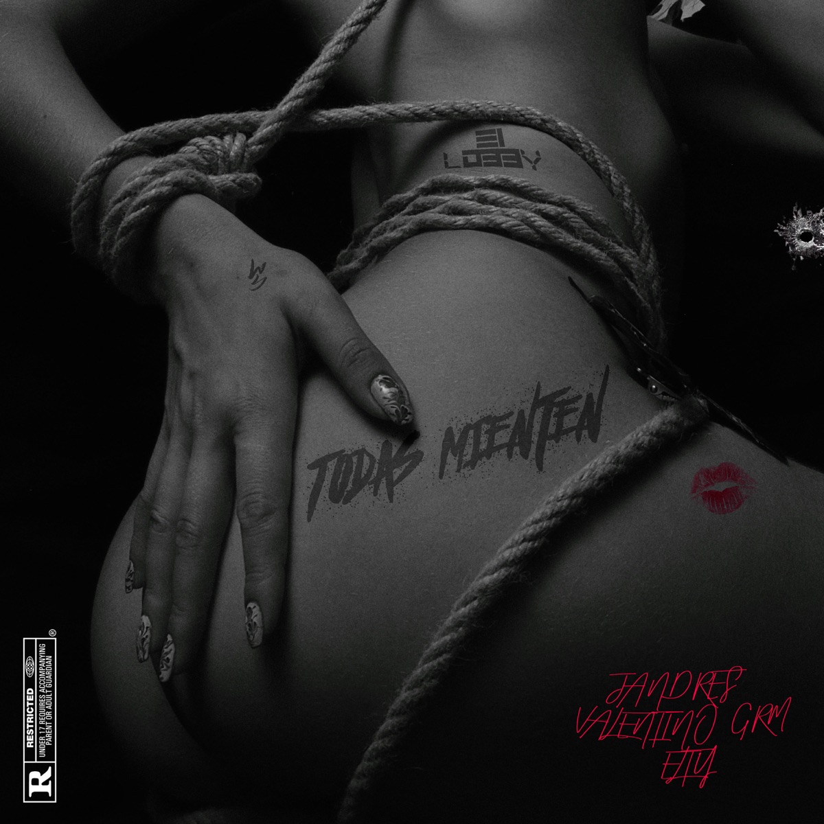 Todas Mienten (feat. Elty & Valentino GRM) - Single by Jandres, Wybeat & El Lobby Inc album cover