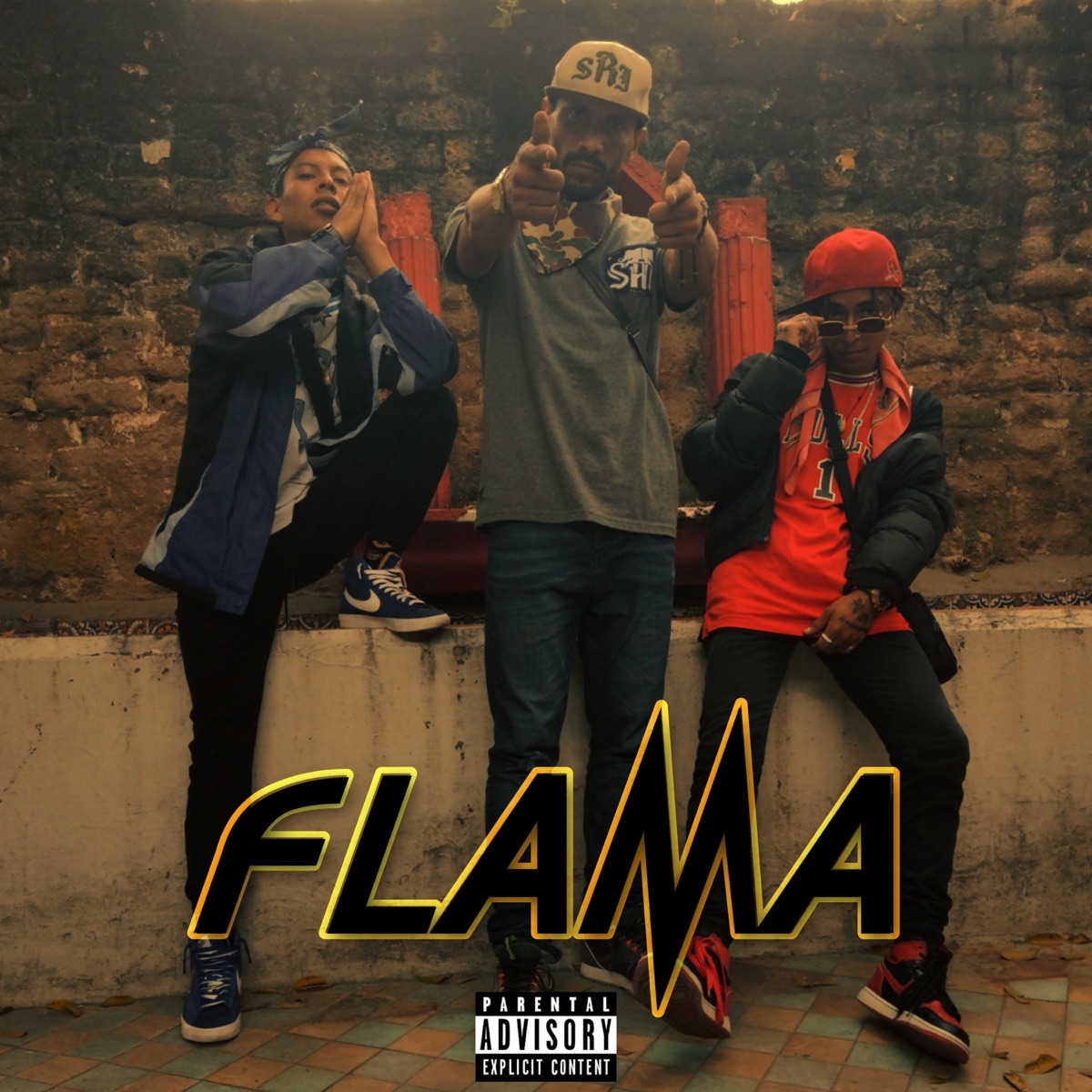 FLAMA - Single by YMG GANG, Hanselnegro, Joven Nasty & YOVNG D1ABLO album cover