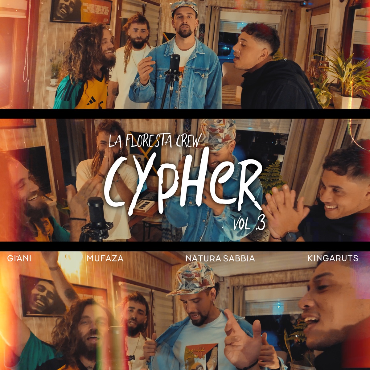 Cypher Vol.3 (feat. Natura Sabbia) [La Floresta Crew] - Single by KINGARUTS, Mufaza, GIANI & La Floresta Crew album cover