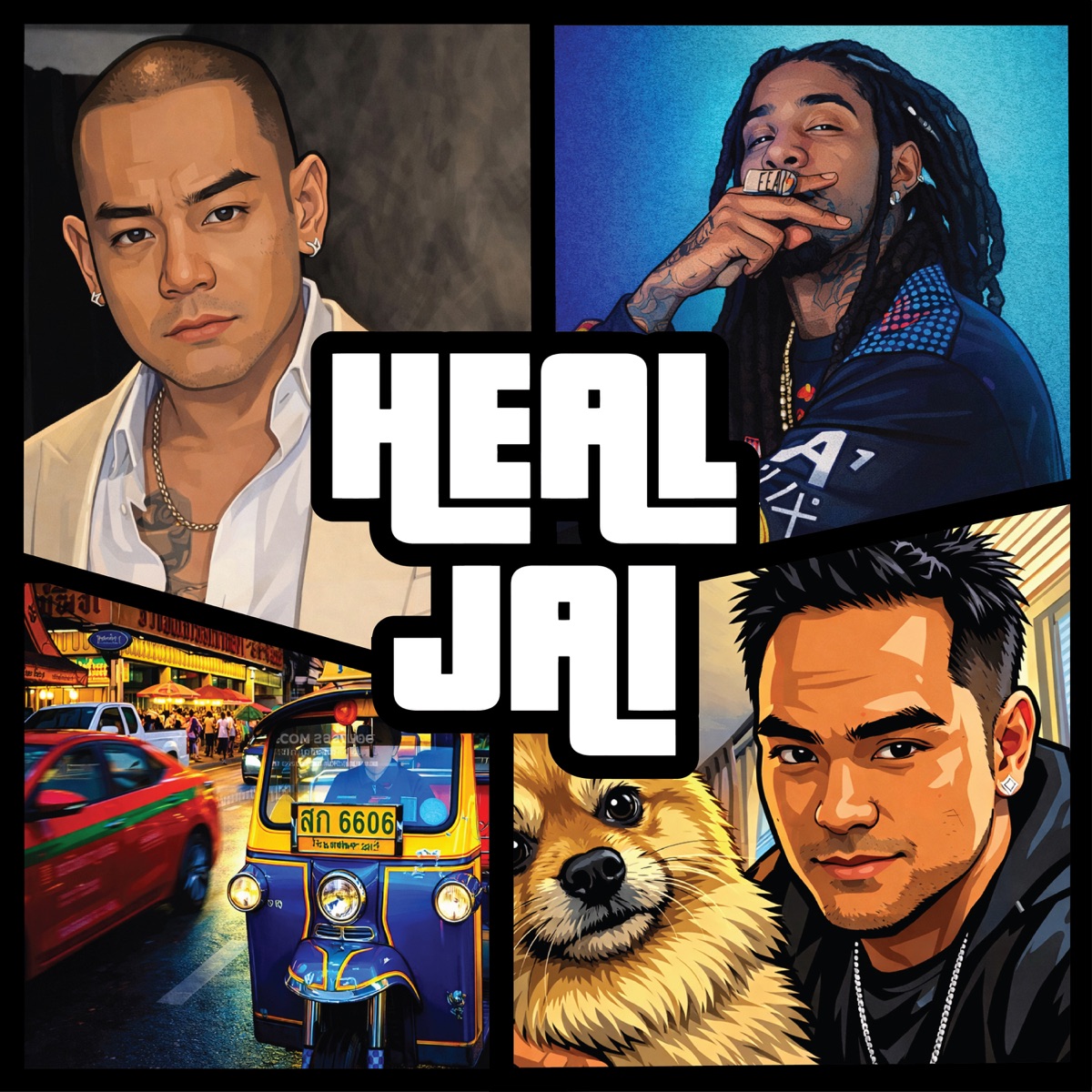ฮีลใจ (feat. Robb Bank$ & YOUNGGU) - Single by Mixie Mixx album cover